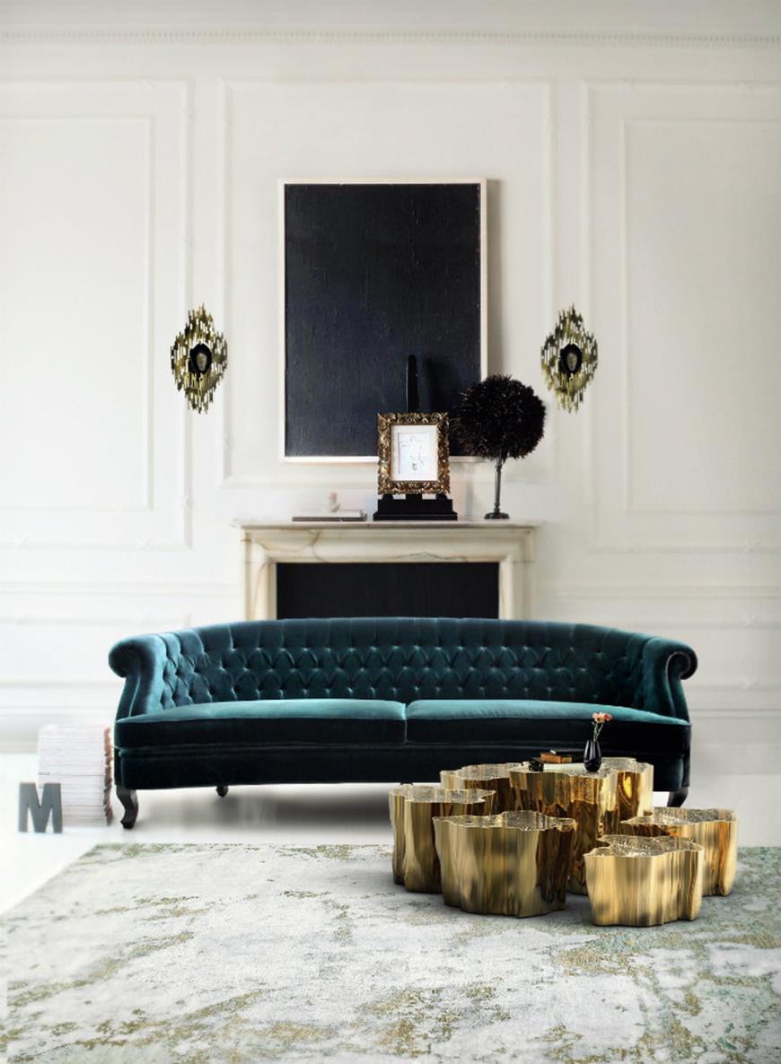 Modern Sofas What about velvet sofa in your home interior designMAREE dark green velvet sofa