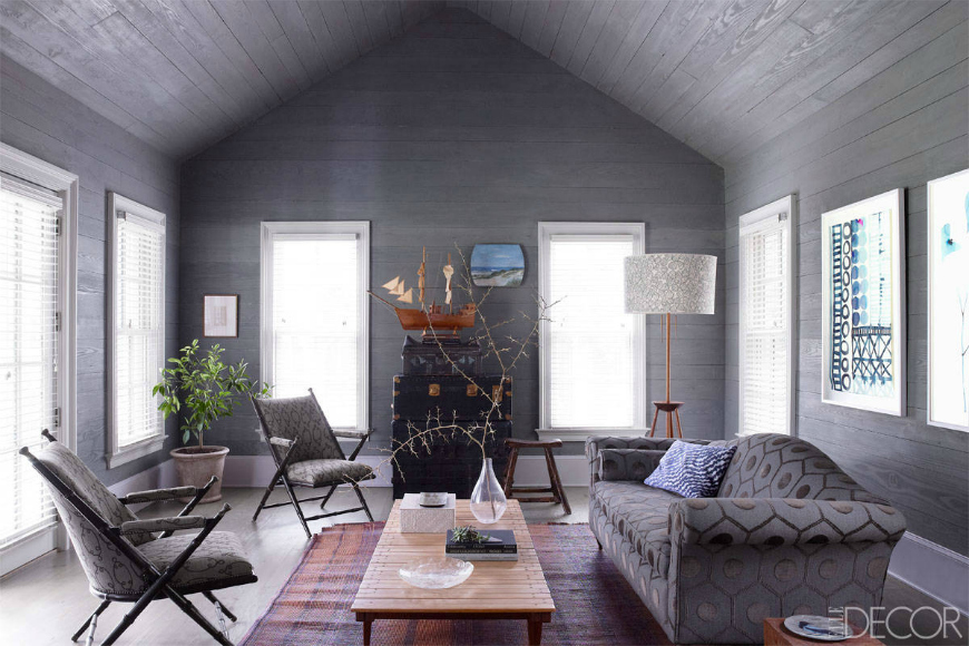 Living room ideas patterned sofa
