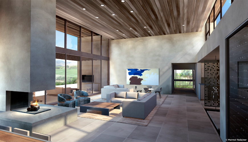 marmol radziner living room inspiration
