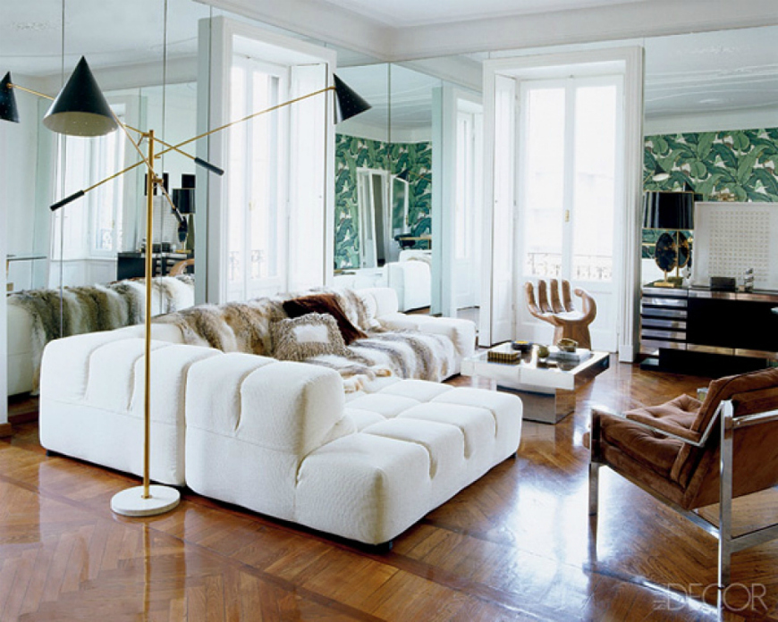 Living Room Inspiration: White Sofa