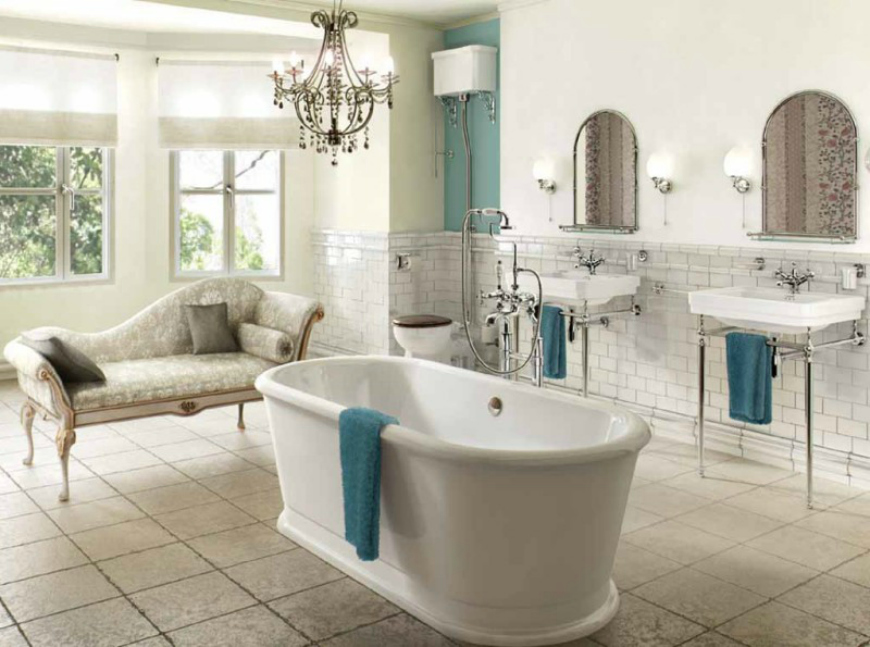 7 Wonderful Modern Sofas For Big, Glamorous Bathrooms