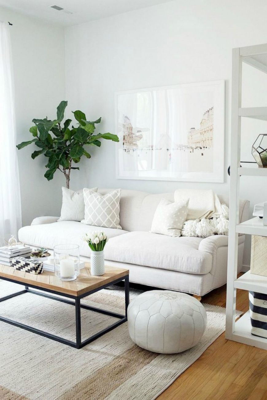 How To Dress Up Your Neutral Living Room Sofa