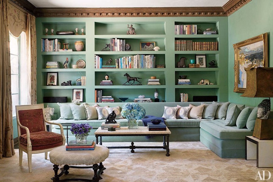 How To Style A BookShelf Behind Your Sofa