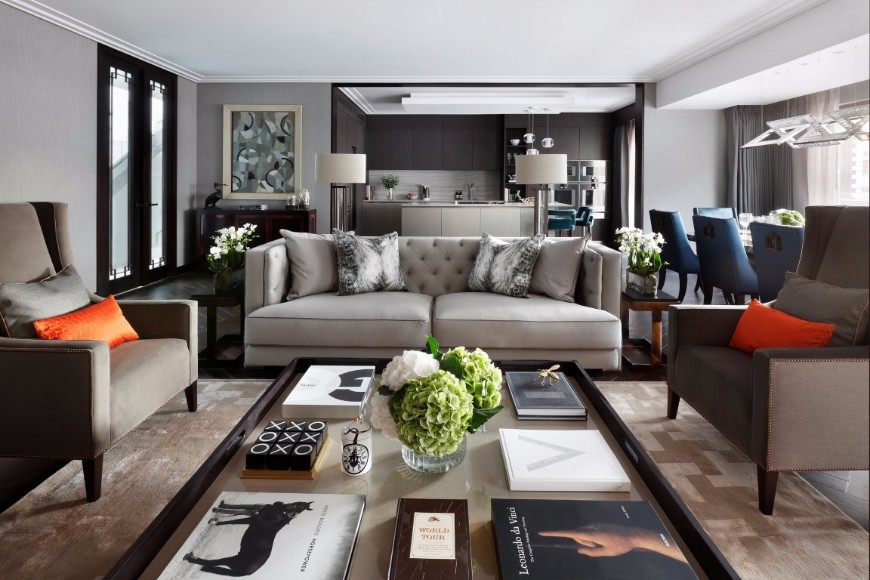 How To Decorate A Sophisticated Living Room Set Like Oliver Burns