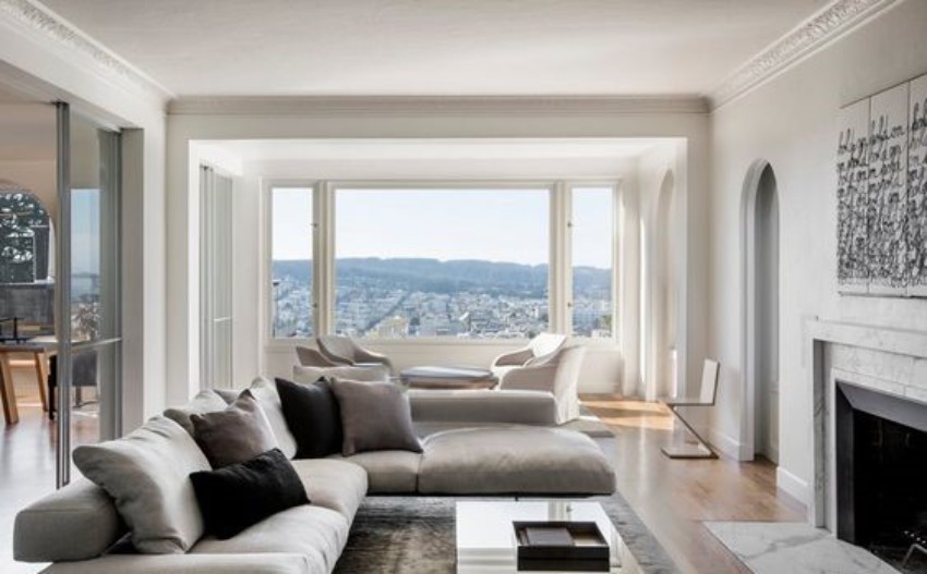 Trendy Living Rooms Decorated with Sofas