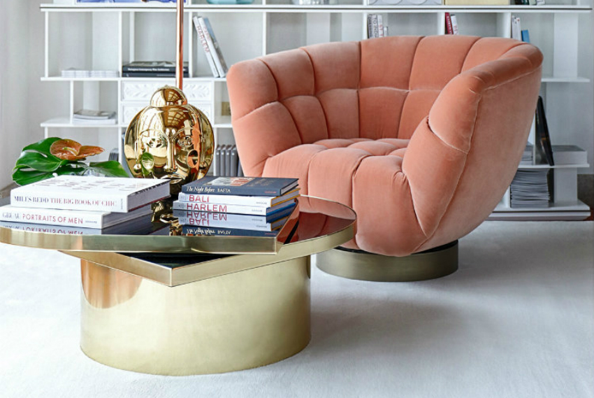 Pantone’s Color Living Coral for Modern Sofas