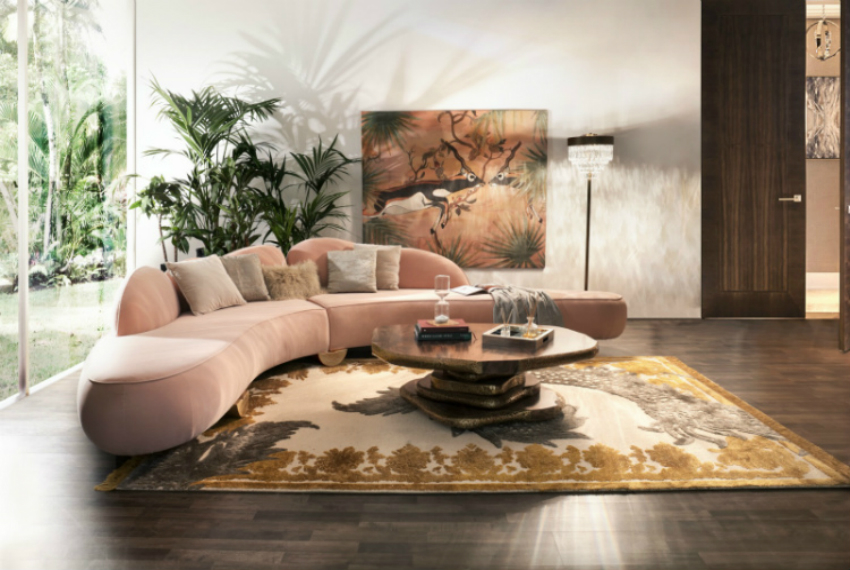 Pantone’s Color Living Coral for Modern Sofas