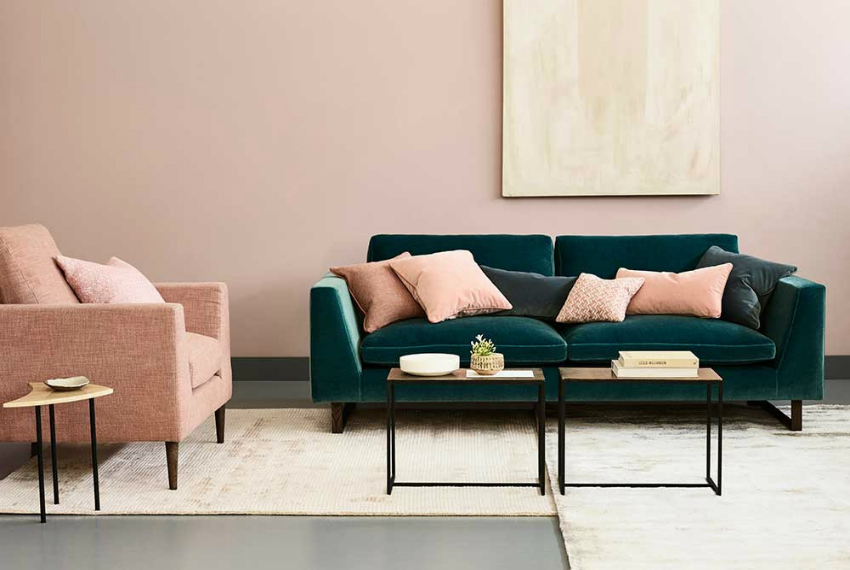 Pantone’s Color Living Coral for Modern Sofas