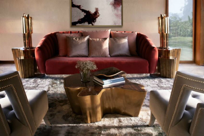 Pantone’s Color Living Coral for Modern Sofas