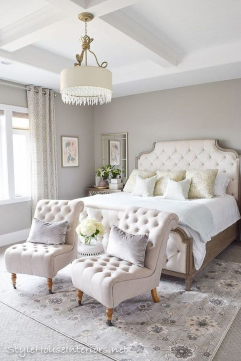 Luxury Bedroom Designed with Modern Sofas